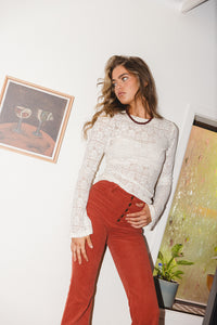 Lace Layering Top - Cream