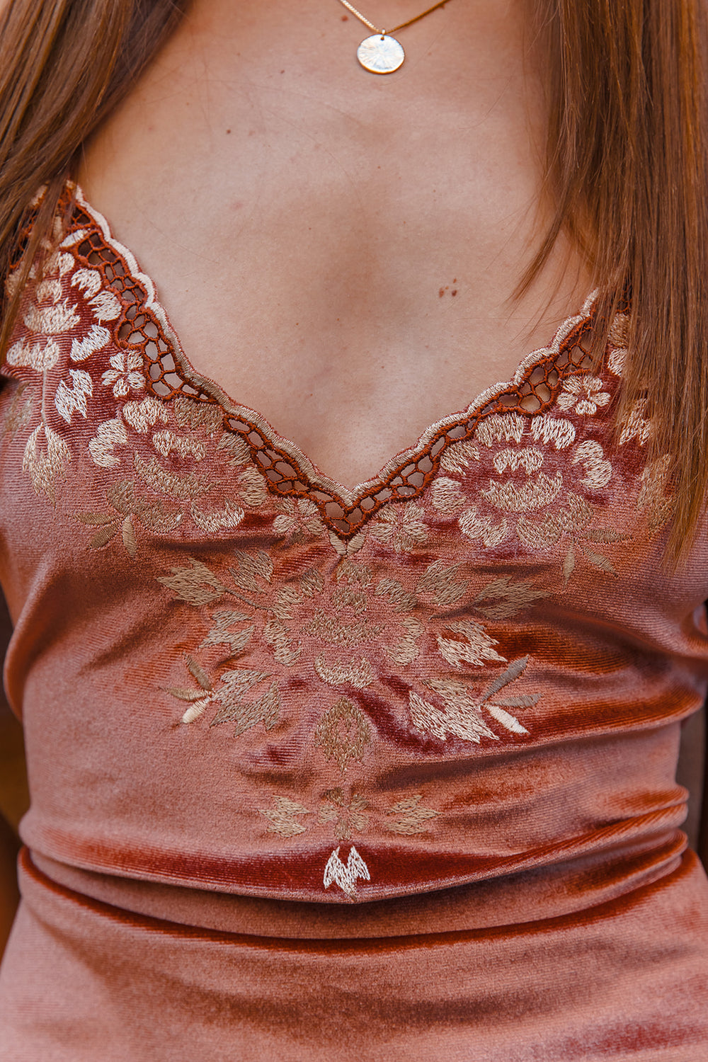 Hendrix Mini Dress - Terracotta