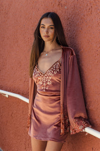 Hendrix Mini Dress - Terracotta