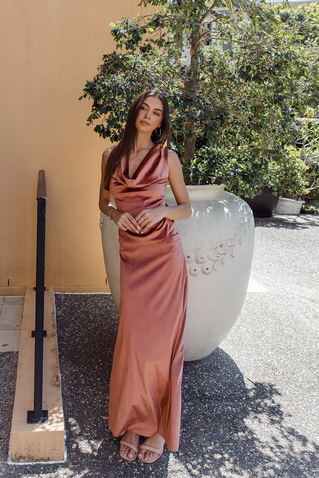 Terracotta Maxi Skirt