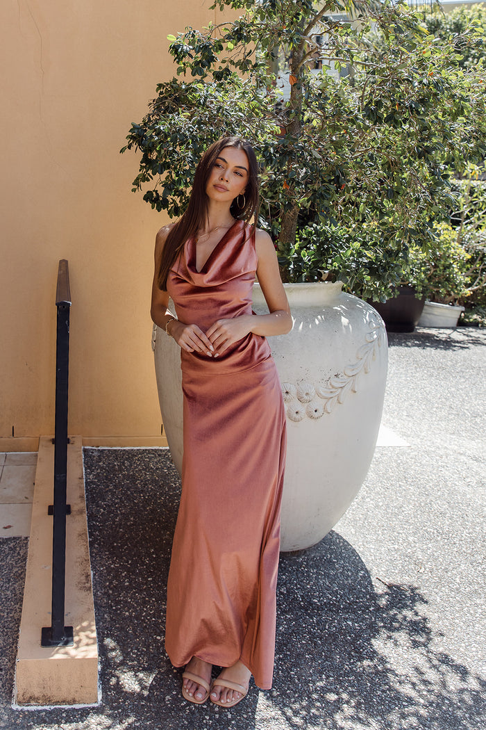 Terracotta Maxi Skirt