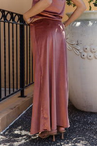 Terracotta Maxi Skirt