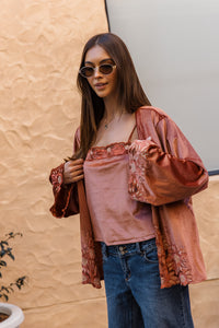 Hendrix Kimono Jacket - Terracotta