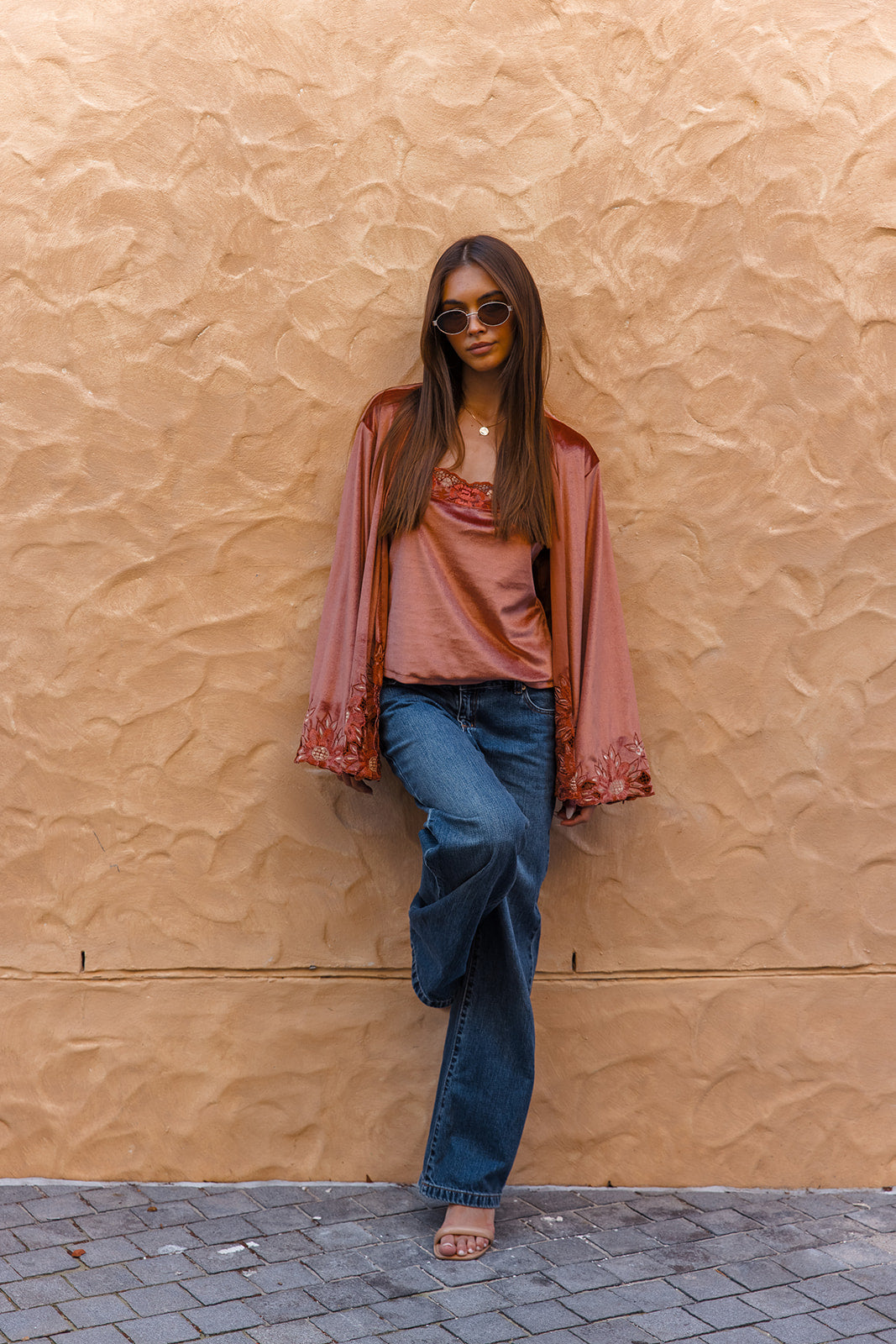 Hendrix Kimono Jacket - Terracotta