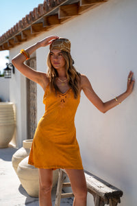 Bella Mini Dress - Mustard