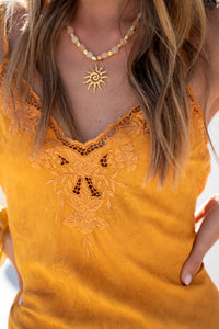 Bella Mini Dress - Mustard