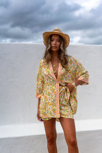 Petal Wrap Mini Skirt