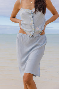 Sienna Skirt - Sky