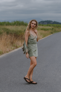 Hendrix Mini Dress - Moss