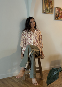 Marlo Button Down Shirt - Maroon