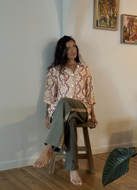 Marlo Button Down Shirt - Maroon