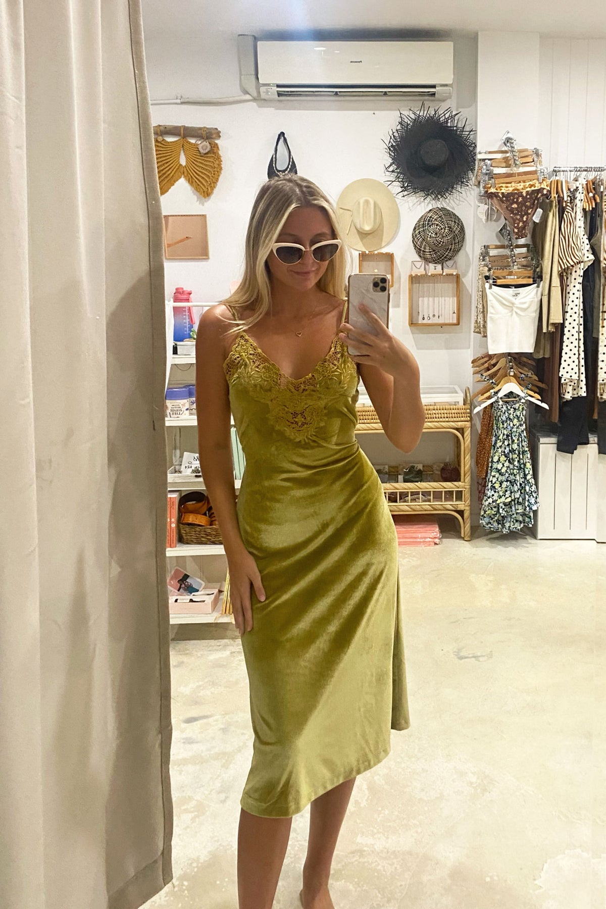 Hendrix Midi Dress - Olive