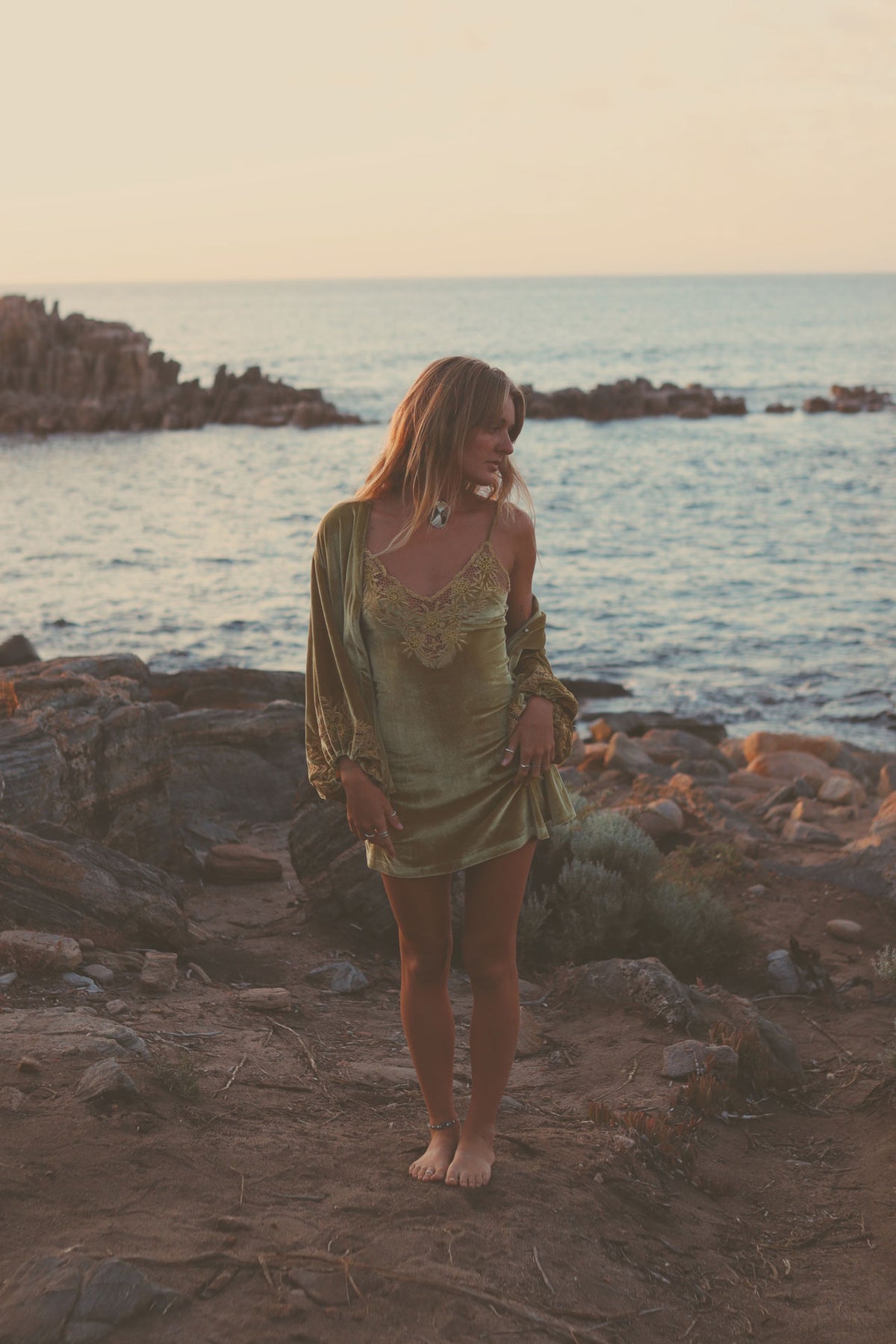 Hendrix Mini Dress - Olive