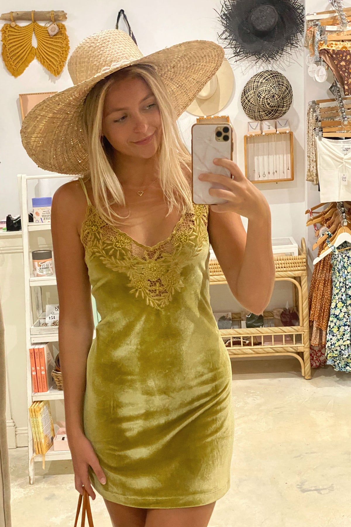 Hendrix Mini Dress - Olive