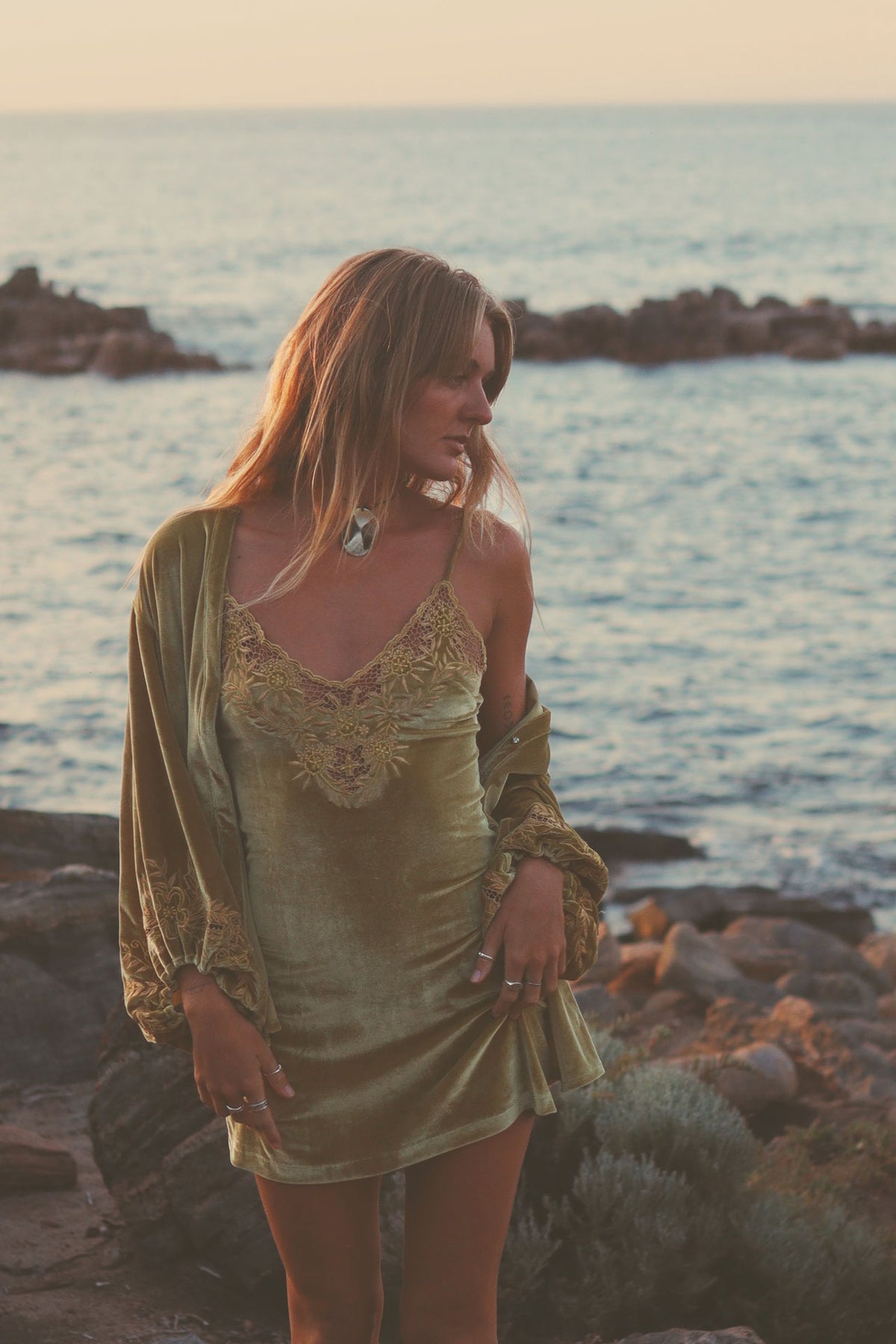 Hendrix Mini Dress - Olive