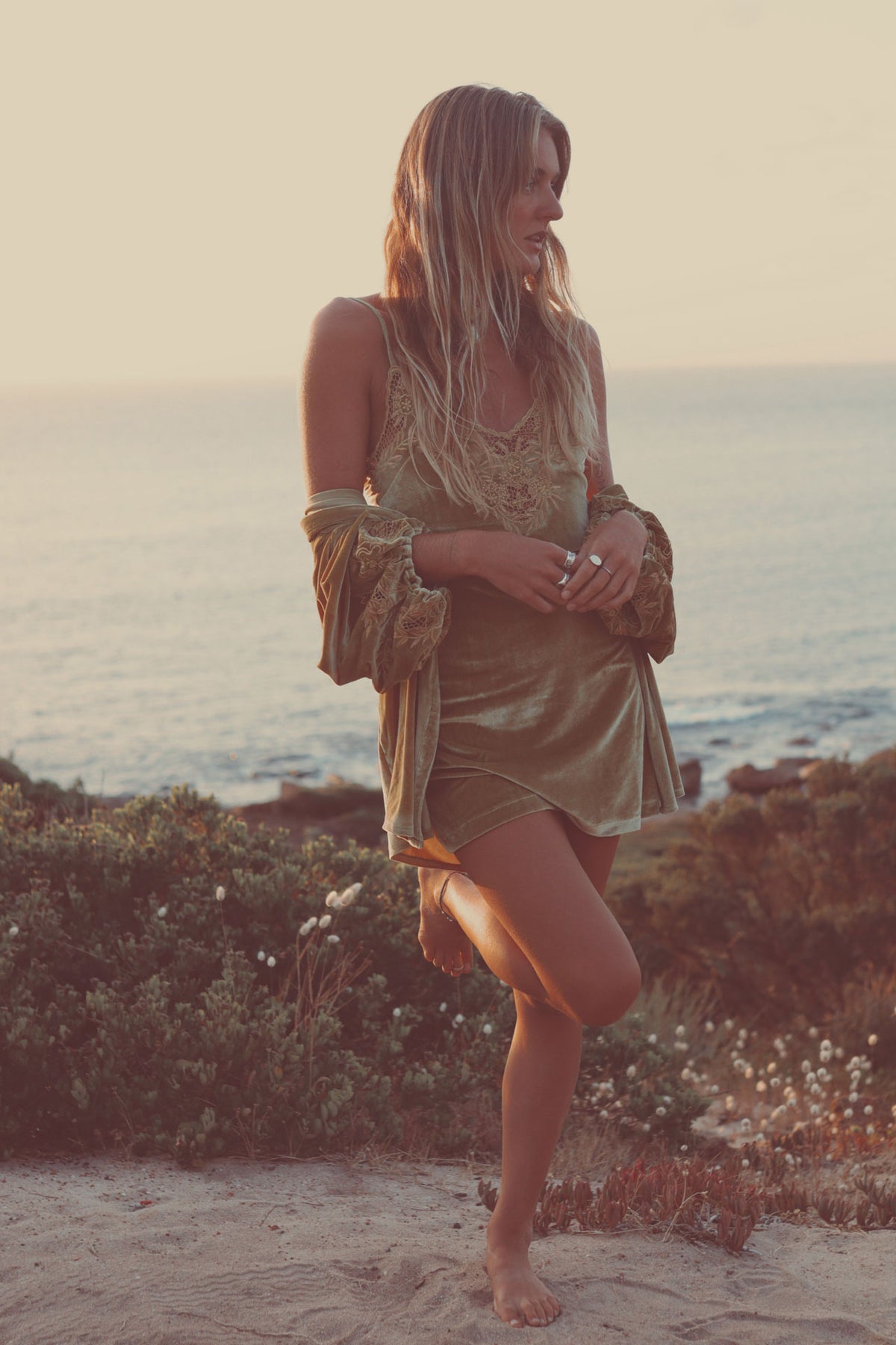 Hendrix Mini Dress - Olive